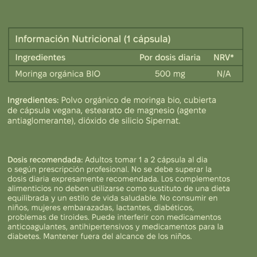 Moringa Pura | 90 Cápsulas
