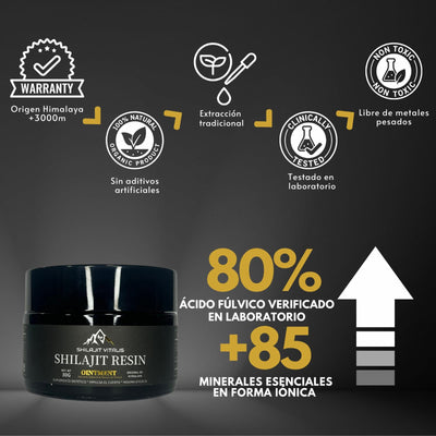 RESINA DEL HIMALAYA SHILAJIT VITALIS ORIGINAL - NO COMPRES REPLICAS BARATAS