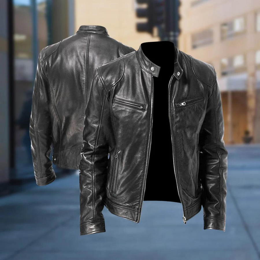 Vértice | Chaqueta de cuero premium