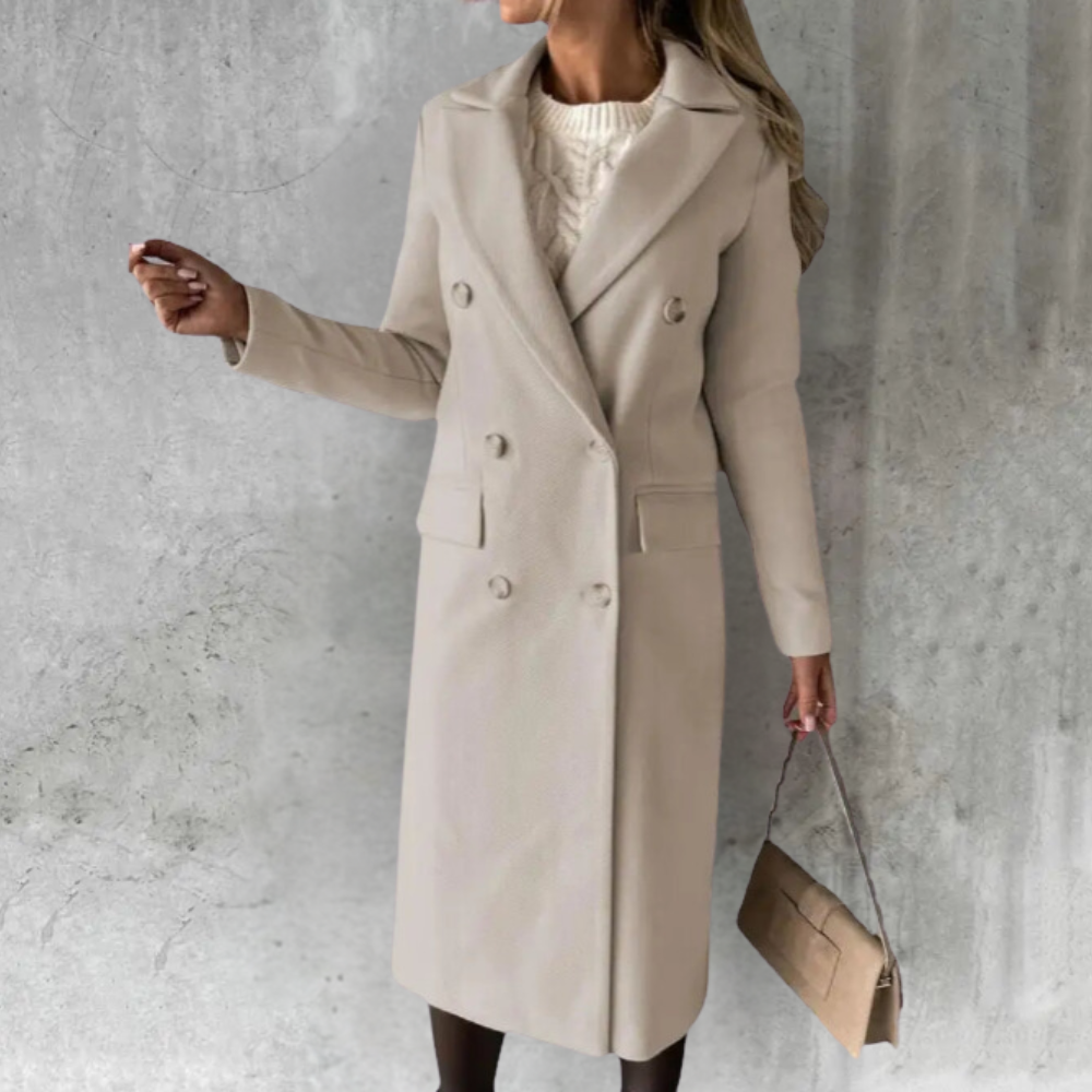 Emma™ | Trench de lana chic