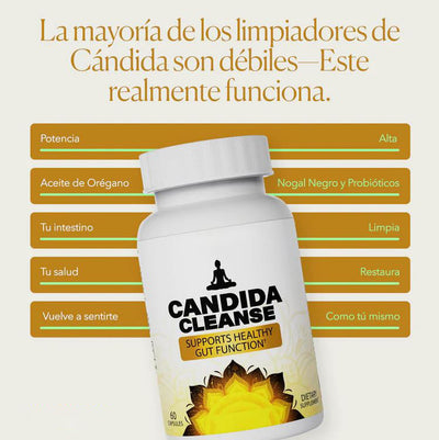 Candida Cleanse® – Cápsulas para aliviar hinchazón, antojos y fatiga