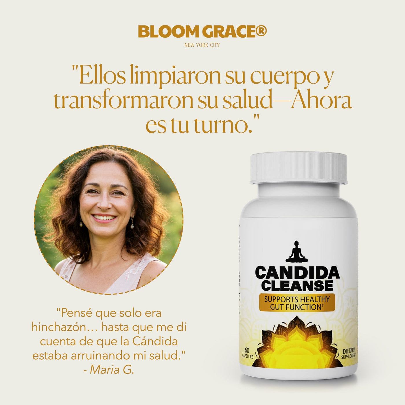 Candida Cleanse® – Cápsulas para aliviar hinchazón, antojos y fatiga