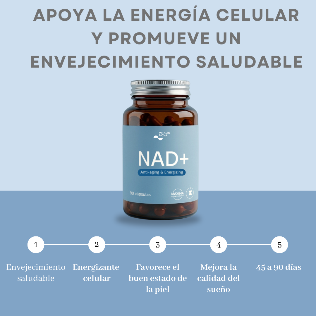 NAD+ Energía y Envejecimiento Saludable 90 Cápsulas