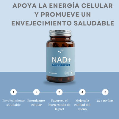 NAD+ Energía y Envejecimiento Saludable 90 Cápsulas