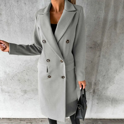 Emma™ | Trench de lana chic