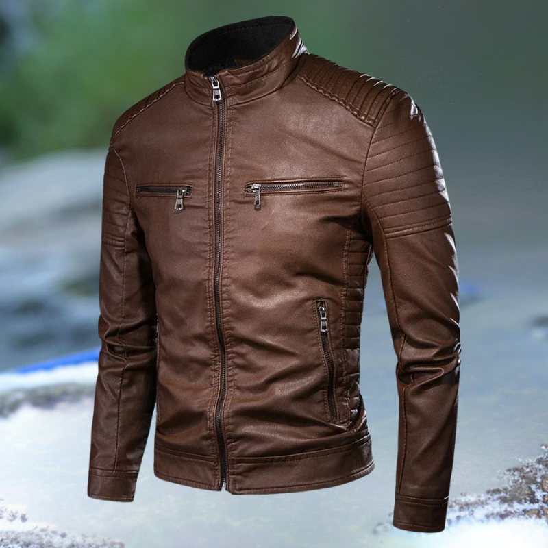 Vértice | Bernal Chaqueta de cuero vintage