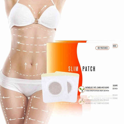 Paquete X30 Parches Quemadores de Grasa Corporal Slim Patch