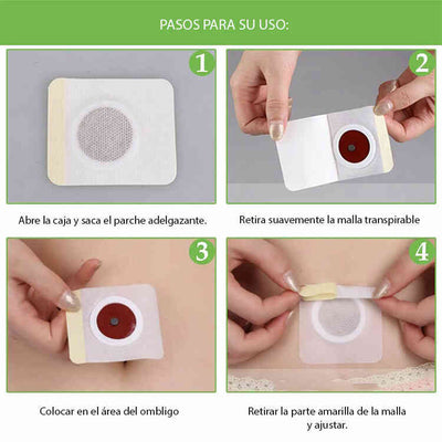 Paquete X30 Parches Quemadores de Grasa Corporal Slim Patch